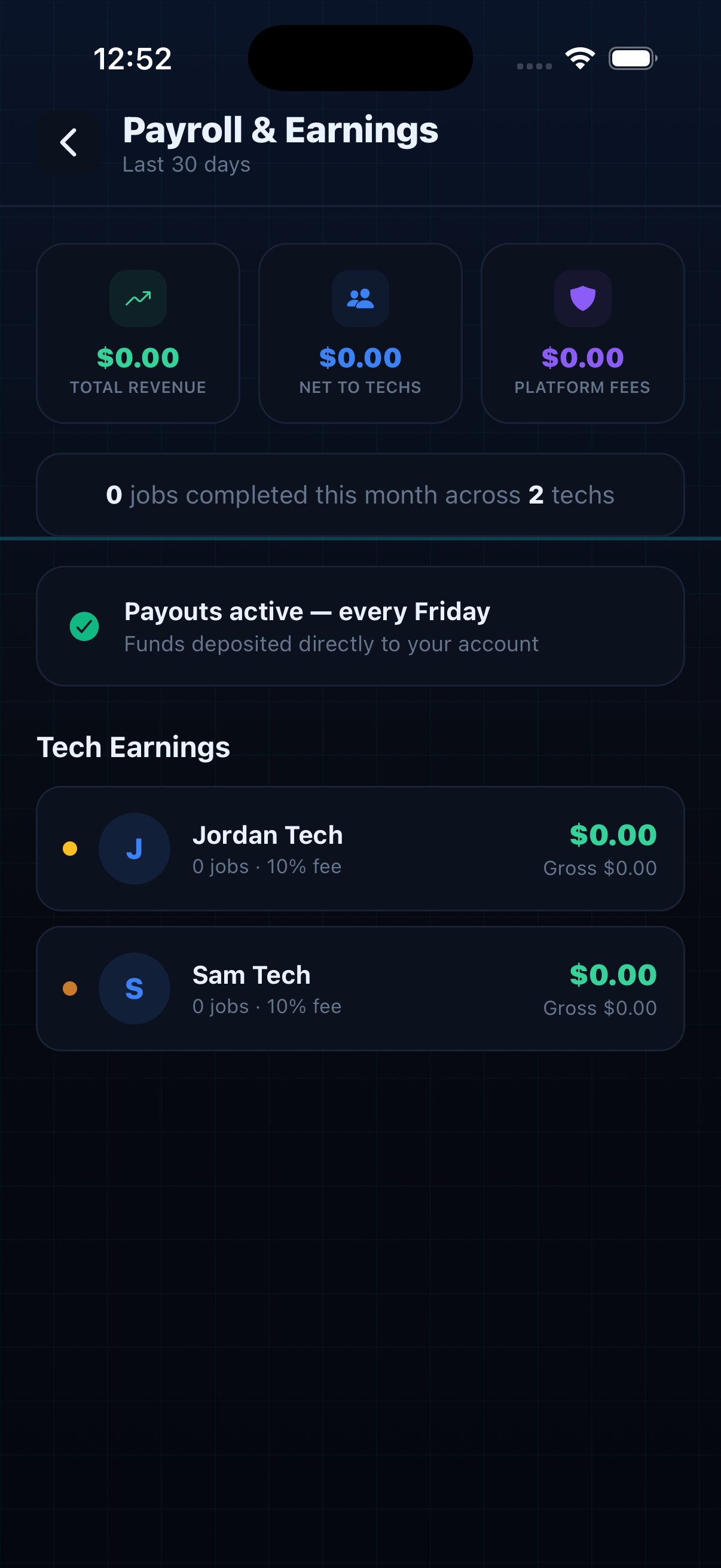 Payroll & earnings
